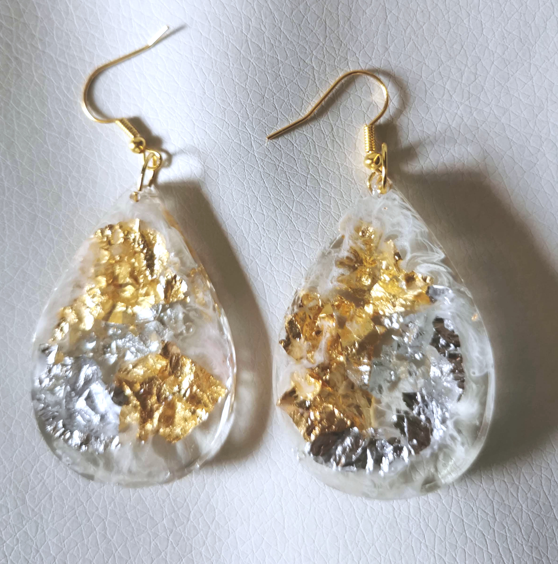 orecchini a goccia argento/oro